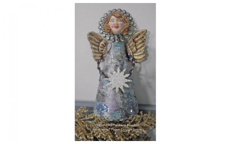 Lumina Clay Mixed Media Angel by Barbara Rankin